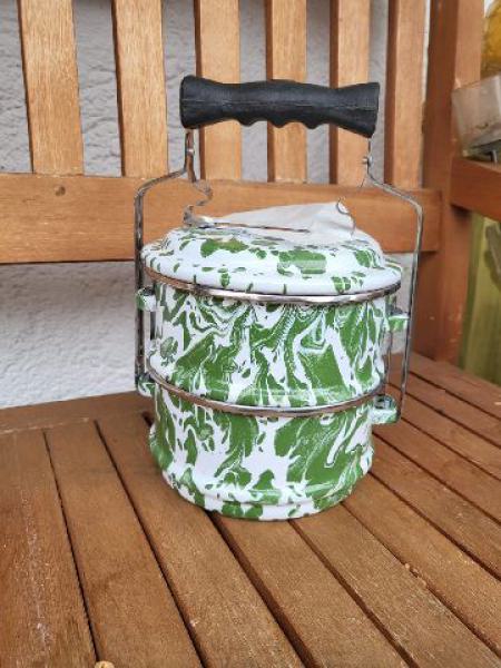 Enamel Stacking Basket 2 - Rantang Blirik 2